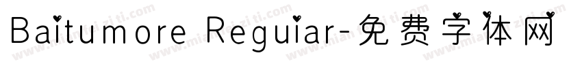 Baitumore Reguiar字体转换